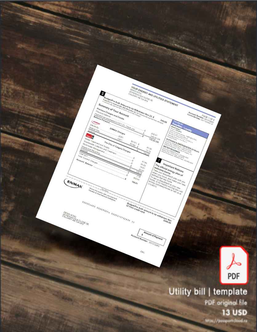 Utility bill | Albanian Power | Albania